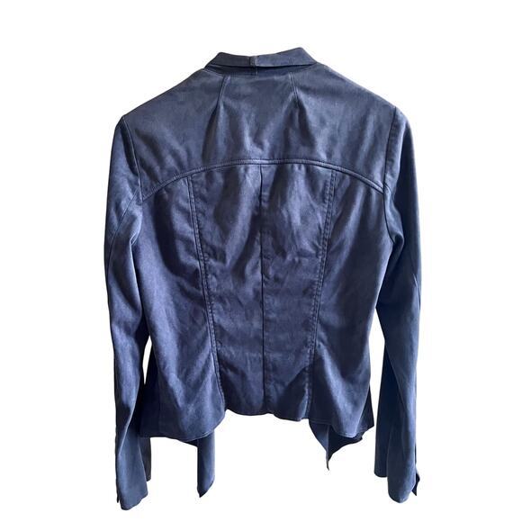 KUT from the Kloth Cardigan Size M Tayanita Faux Suede‎ Gray Open (L370) - Picture 2 of 5